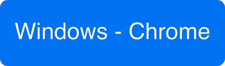 Windows Chrome PWA Install
